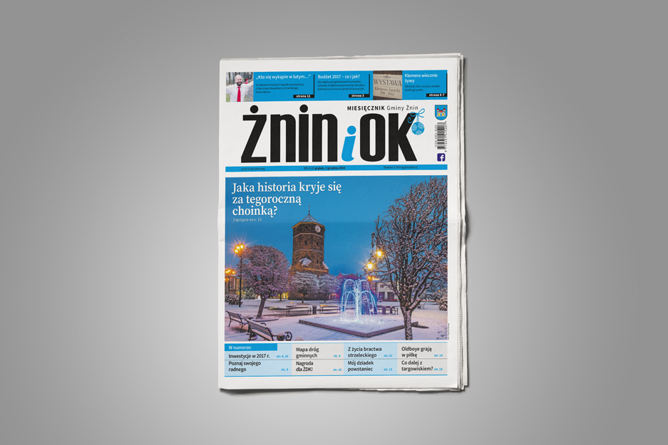 layout gazety gminnej ŻNINiOK