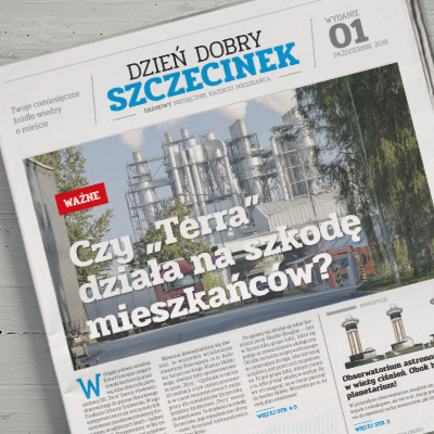 projekt makiety, skład tekstu, dtp gazety Dzień dobry Szczecinek