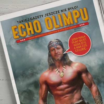 projekt tabloidu, skład tekstu, dtp gazety Echo Olimpu