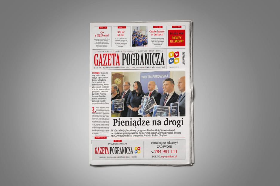 layout tygodnika GAZETA POGRANICZA