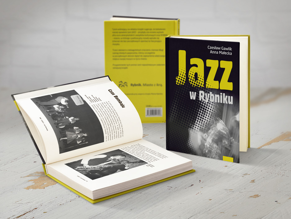 okładka skład i łamanie tekstu książki. Jazz w Rybniku